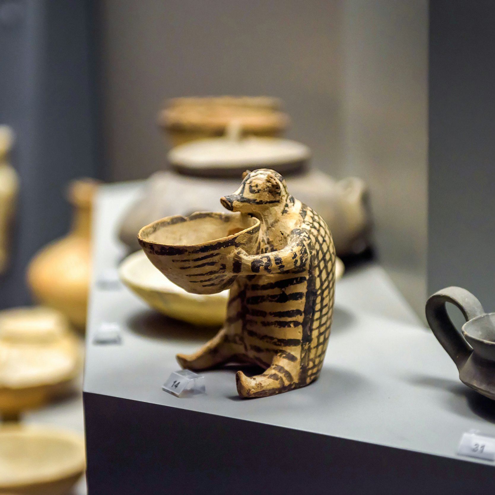Ceramic vase like hedgehog in National Archaeological Museum, Athens, Greece. Remains of famous Ancient Greek culture. Old artifact, historical dishes, crockery and pottery. Athens - May 7, 2018; Shutterstock ID 1522798868; your: Erin Lenczycki; gl: 65050; netsuite: digital; full: poi
1522798868
amphora, ancient, animal, antique, antiquity, archaeological, archeology, art, artifact, athens, civilization, clay, crock, crockery, culture, dish, europe, exhibition, exposition, famous, fix, greece, greek, hedgehog, hellenistic, historical, history, indoor, jar, landmark, museum, mycenae, mykines, national, old, ornate, peloponnese, pitcher, pot, pottery, roman, showcase, sightseeing, tableware, tourism, tourist, travel, vase, ware, zoomorphic
