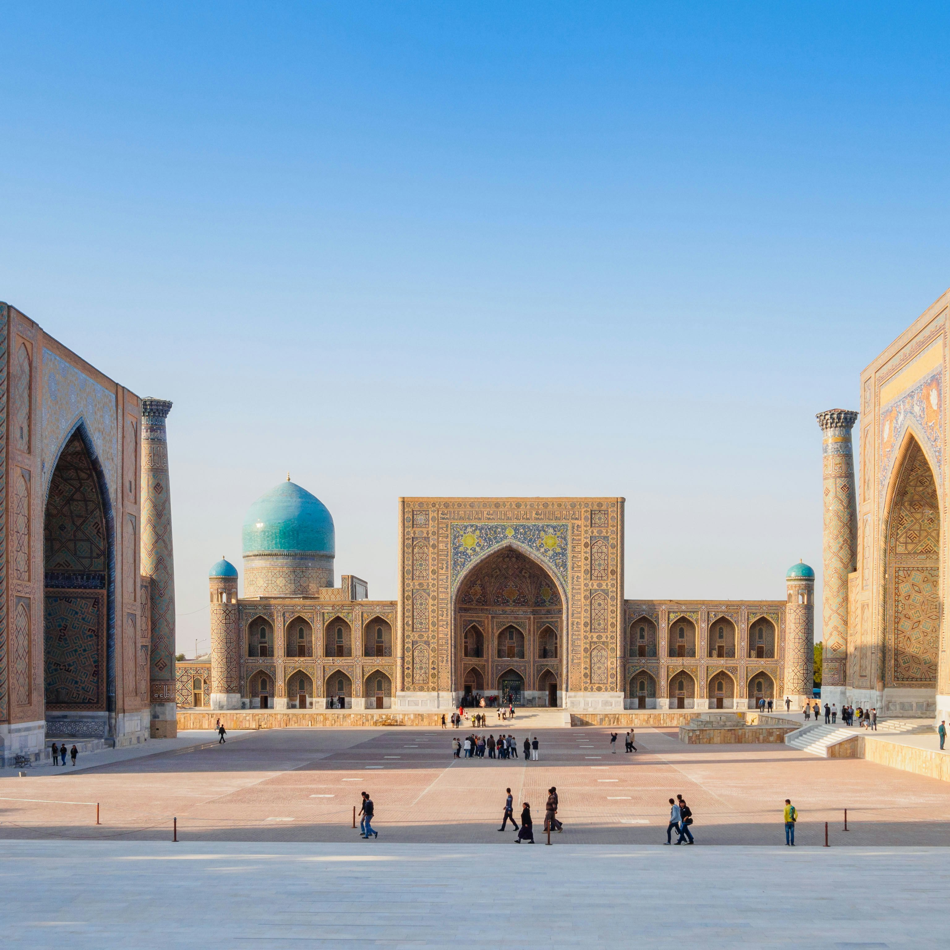 Registan square in Samarkand.
